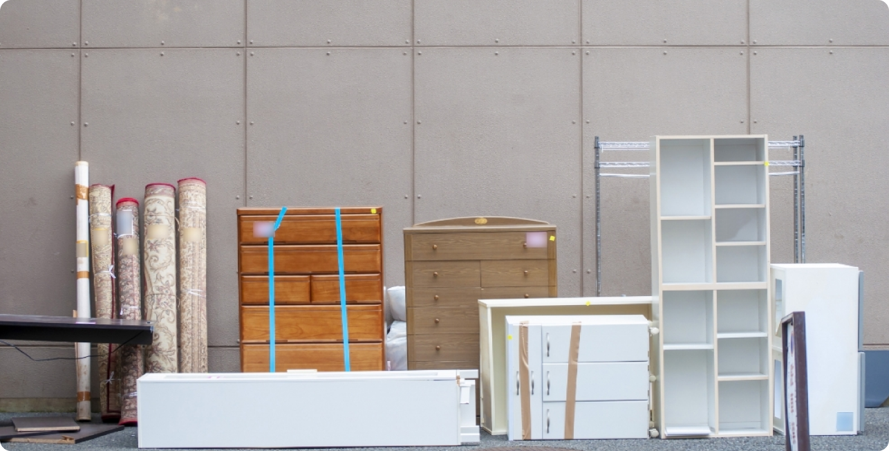 大量の不用品回収